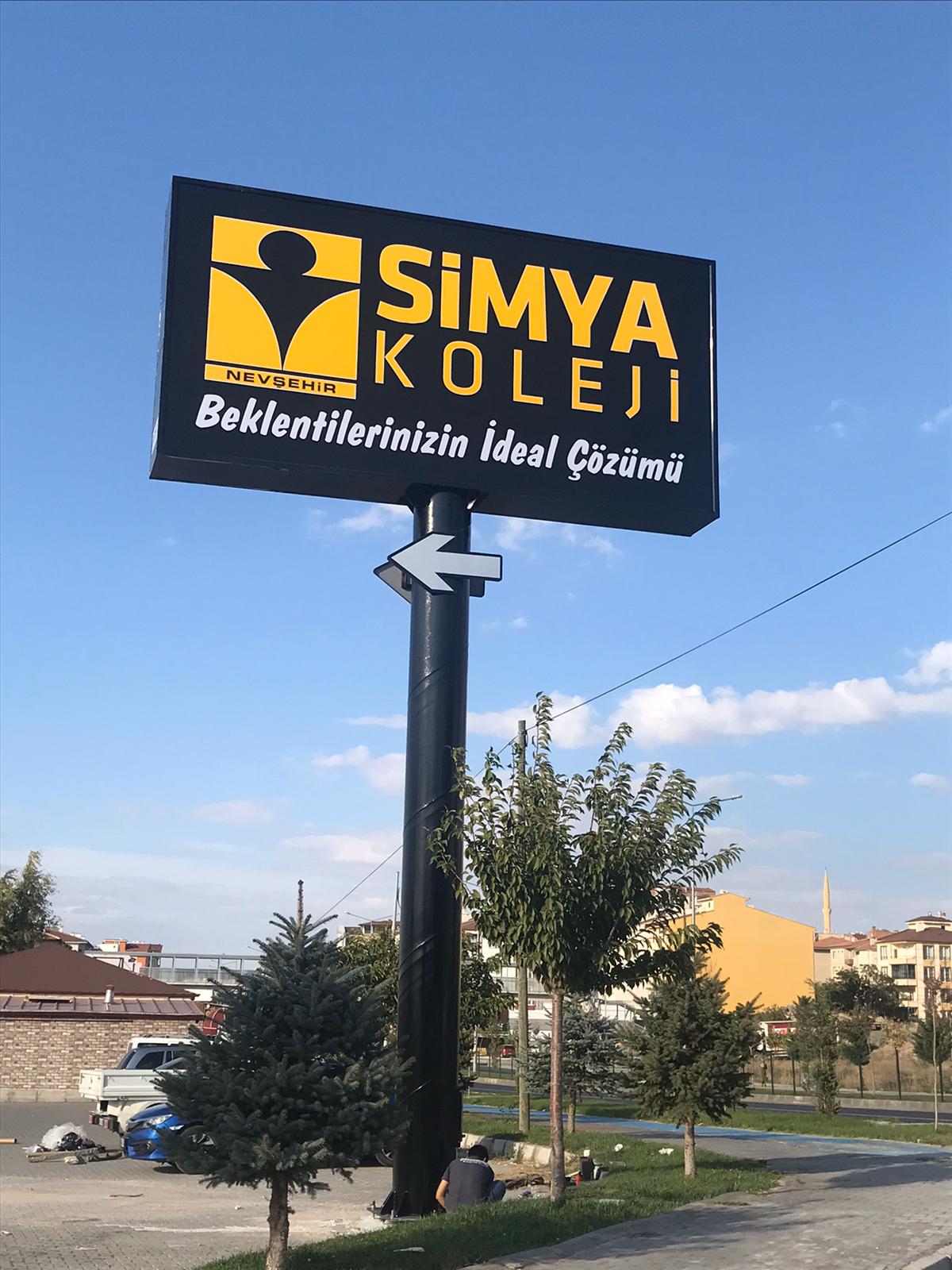SİMYA KOLEJİ - NEVŞEHİR TOTEM TABELA