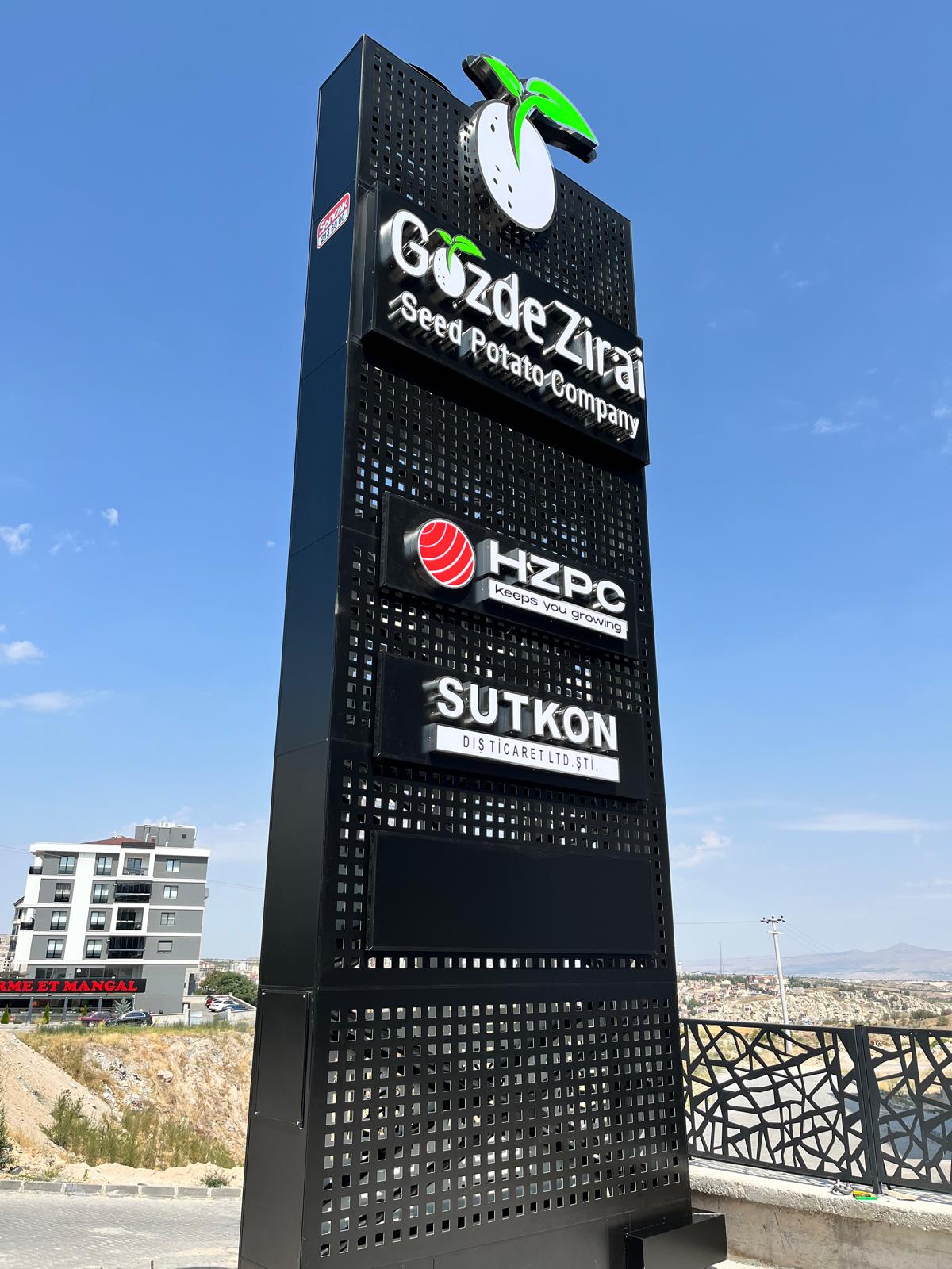 GÖZDE ZİRAİ - NEVŞEHİR TOTEM TABELA