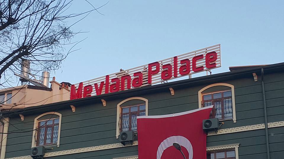 MEVLANA PALACE OTEL - CEPHE IZGARA ÜZERİ ALÜMİNYUM KUTU HARF