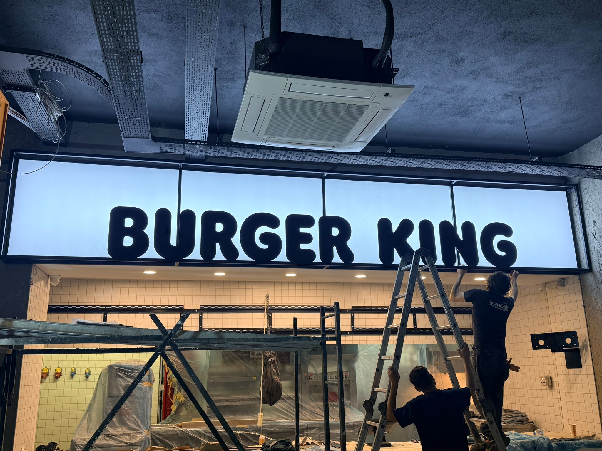 BURGER KİNG ÖZEL ÜRETİM TABELA