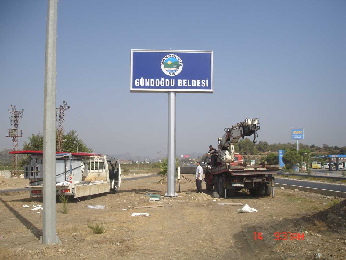 GÜNDOĞDU BELEDİYESİ - ANTALYA TOTEM TABELA