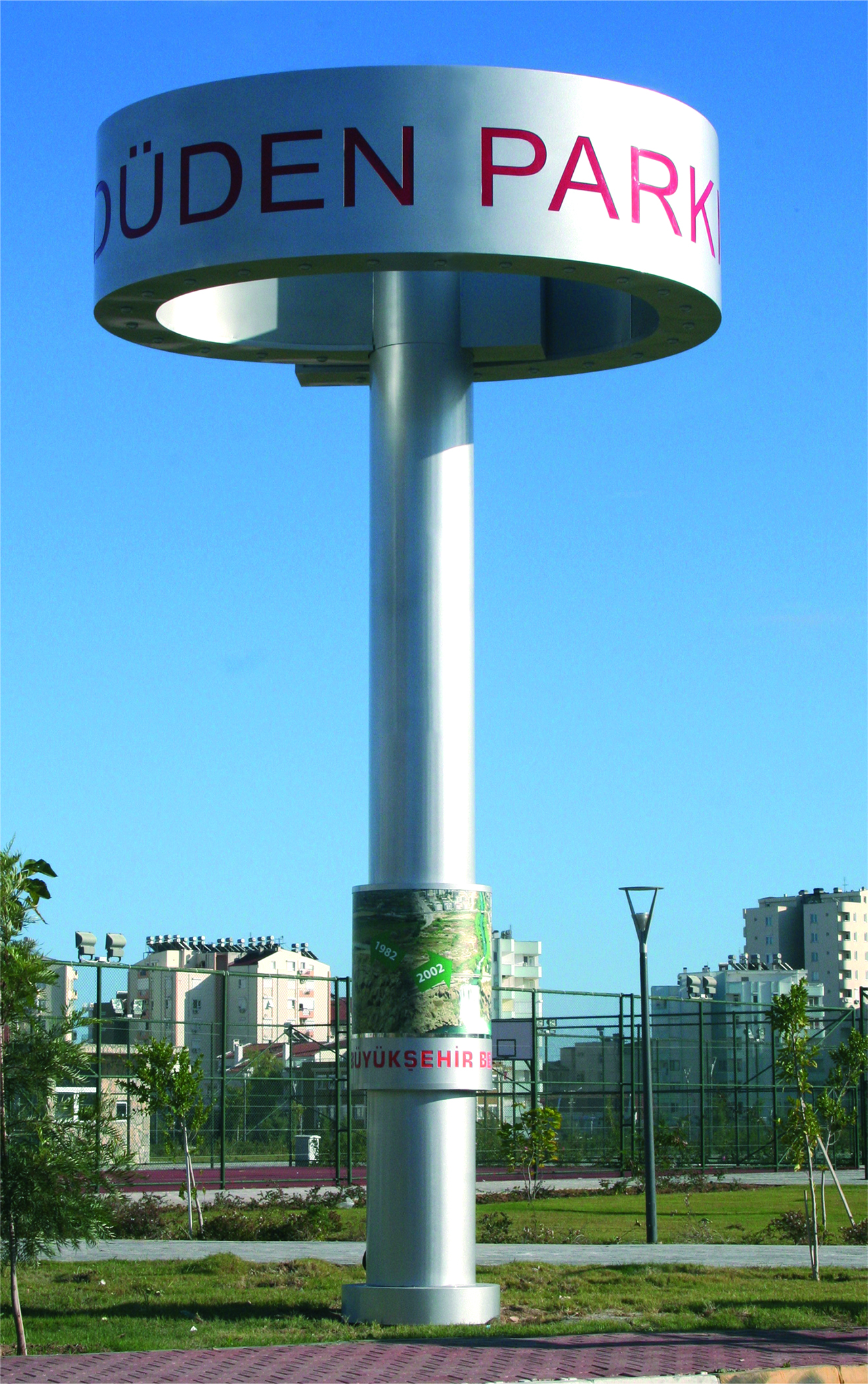 DÜDEN PARKI - ANTALYA TOTEM TABELA