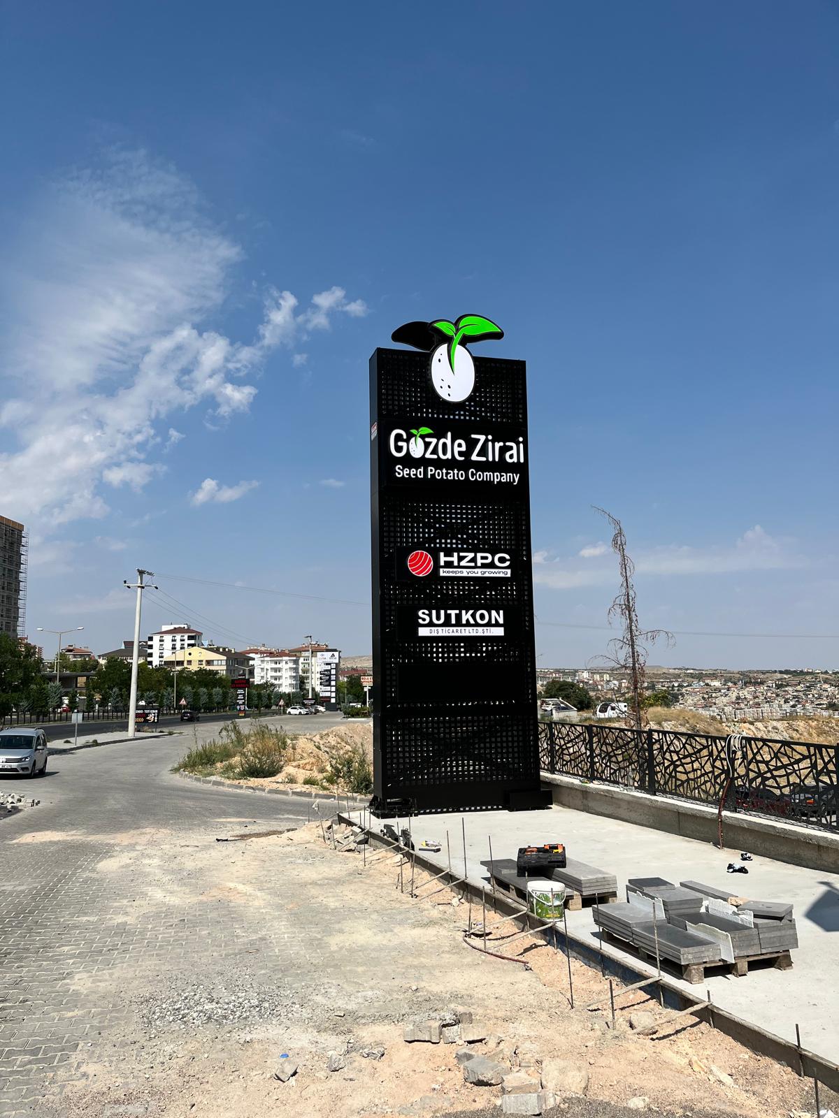 GÖZDE ZİRAİ - NEVŞEHİR TOTEM TABELA